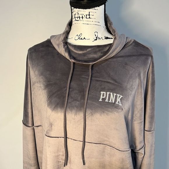 Victoria Secret PINK Velour Cowl Neck Sweater - Picture 3 of 5